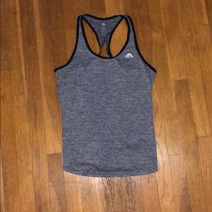 Adidas workout tank top with open back